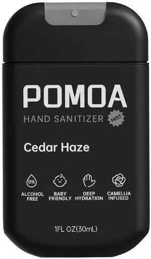 Alcohol Free Hand Sanitizer Spray, Non Irritating, Hydrating and Non Greasy, Gentle Fine Mist, Travel-Friendly Pocket Size 1 Fl Oz, Cedar Haze Alcohol Free Hand Sanitizer Spray, Non Irritating, Hydrating and Non Greasy, Gentle Fine Mist, Travel-Friendly Pocket Size 1 Fl Oz, Cedar Haze