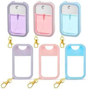 Silicone Case Compatible with Touchland Hand Sanitizer Spray Protective Case with Keychain for Power Mist and Glow Mist 1 Fl oz Hand Sanitizer Spray Accessory(3 Pcs,Pink, Blue, Purple) Silicone Case Compatible with Touchland Hand Sanitizer Spray Protective Case with Keychain for Power Mist and Glow Mist 1 Fl oz Hand Sanitizer Spray Accessory(3 Pcs,Pink, Blue, Purple)