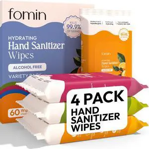 Hand Sanitizer Wipes 4 Bags (15 Sheets)- Variety Pack - Pull-Pack Wet Wipe - pH Balanced, Biodegradable On The Go Hand Sanitizing Wipes - Hypoallergenic, Plant-Based Travel Wipe Hand Sanitizer Wipes 4 Bags (15 Sheets)- Variety Pack - Pull-Pack Wet Wipe - pH Balanced, Biodegradable On The Go Hand Sanitizing Wipes - Hypoallergenic, Plant-Based Travel Wipe