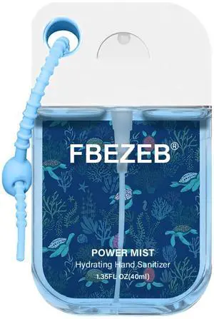 Power Mist Hydrating Hand Sanitizer with Cute Keychain, Portable Power Sanitizer Hydrating Spray for Hand, Mini Pocket Sprayer Sanitizer for Women Teen Girl Gift (Ocean) Power Mist Hydrating Hand Sanitizer with Cute Keychain, Portable Power Sanitizer Hydrating Spray for Hand, Mini Pocket Sprayer Sanitizer for Women Teen Girl Gift (Ocean)