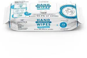1 Pack Hand Sanitizing Wipes, 72 Count Disposable Hand Sanitizer Wipes, Fresh Scent, Lint Free & Durable 1 Pack Hand Sanitizing Wipes, 72 Count Disposable Hand Sanitizer Wipes, Fresh Scent, Lint Free & Durable