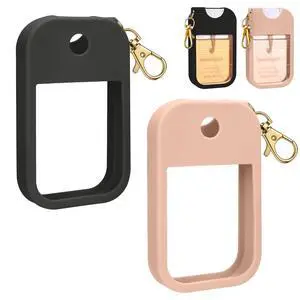 Hand Sanitizer Spray Case Compatible with Touchland, Silicone Hand Sanitizer Case Holder with Keychain for Touch Land Mist 1FL. OZ -Blush Beige+Black Hand Sanitizer Spray Case Compatible with Touchland, Silicone Hand Sanitizer Case Holder with Keychain for Touch Land Mist 1FL. OZ -Blush Beige+Black