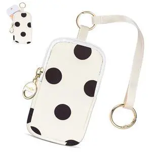 Hand Sanitizer Spray Case Compatible with T0uch-land, Hand Sanitizer Holder Bag with Ring Buckle & Wrist Strap, Cute Zippered Pouch for Glow Mist and Power Mist (Beige Dots) Hand Sanitizer Spray Case Compatible with T0uch-land, Hand Sanitizer Holder Bag with Ring Buckle & Wrist Strap, Cute Zippered Pouch for Glow Mist and Power Mist (Beige Dots)
