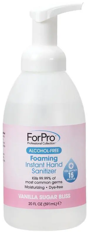 Alcohol-Free Foaming Instant Hand Sanitizer, 20 Fl Oz Moisturizing, Dye-Free Formula, Vanilla Sugar Bliss Scent Alcohol-Free Foaming Instant Hand Sanitizer, 20 Fl Oz Moisturizing, Dye-Free Formula, Vanilla Sugar Bliss Scent