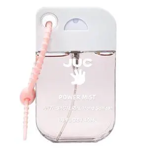 Power Mist Hand Sanitizer Spray - 1.3fl.oz Peach Scent with Keychain Antibacterial Hydrating for Travel & Daily Essential Power Mist Hand Sanitizer Spray - 1.3fl.oz Peach Scent with Keychain Antibacterial Hydrating for Travel & Daily Essential