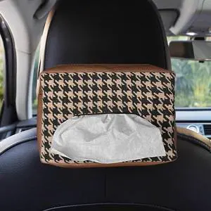 Universal Car Tissue Holder, Premium Leather Auto Headrest Napkin Organizer, Vehicle Backseat Hanging Tissue Box, Car Interior Storage Accessories for SUV Truck Sedan (Brown) Universal Car Tissue Holder, Premium Leather Auto Headrest Napkin Organizer, Vehicle Backseat Hanging Tissue Box, Car Interior Storage Accessories for SUV Truck Sedan (Brown)