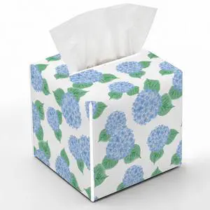Contemporary Floral Tissue Box Cover, Hydrangea Flower Tissue Box Holder, Square Facial Paper Case, Cube Facial Paper Organizer Dispenser for Bedroom Vanity Countertop Nightstands/Leather-08 Contemporary Floral Tissue Box Cover, Hydrangea Flower Tissue Box Holder, Square Facial Paper Case, Cube Facial Paper Organizer Dispenser for Bedroom Vanity Countertop Nightstands/Leather-08