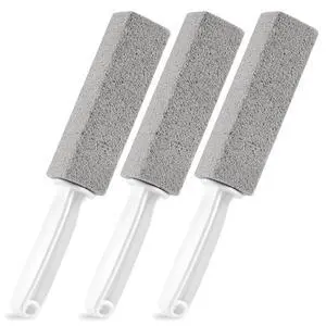 3 Pack Pumice Stone for Toilet Bowl Cleaning with Handle, Scouring Stick Remove Toilet Bowl Hard Water Rings, Calcium Buildup and Rust for Cleaning Toilet, Bathroom, Kitchen Sink, Grill (Gray) 3 Pack Pumice Stone for Toilet Bowl Cleaning with Handle, Scouring Stick Remove Toilet Bowl Hard Water Rings, Calcium Buildup and Rust for Cleaning Toilet, Bathroom, Kitchen Sink, Grill (Gray)