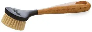 Scrub Brush - Durable Cast Iron Cookware Cleaning Brush with Ergonomic Handle - Reusable Kitchen Cleaning Tool for Skillets, Griddles & Dutch Ovens - 10 Inches Scrub Brush - Durable Cast Iron Cookware Cleaning Brush with Ergonomic Handle - Reusable Kitchen Cleaning Tool for Skillets, Griddles & Dutch Ovens - 10 Inches