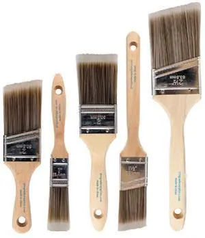 Paint Brushes, 5-Piece Paint Brush Set, Flat & Angle Brushes for Walls, Trim, Cabinets, Interior & Exterior Latex and Oil Paints, Stains Paint Brushes, 5-Piece Paint Brush Set, Flat & Angle Brushes for Walls, Trim, Cabinets, Interior & Exterior Latex and Oil Paints, Stains