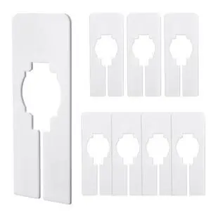 Closet Dividers, 8 Pcs White Closet Rack Dividers for Hanging, Clothing Plastic Rack Size Divider Rectangular Reusable Closets Separators Closets Labels Divider Closet Dividers, 8 Pcs White Closet Rack Dividers for Hanging, Clothing Plastic Rack Size Divider Rectangular Reusable Closets Separators Closets Labels Divider