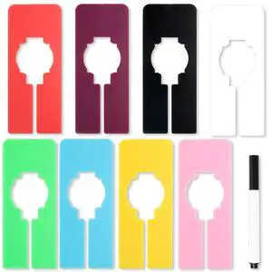 9 Pcs Closet Rack Dividers - 8 Colors Rectangular Plastic Hanging Clothing Hanger Dividers with Bonus Marker, Writable Reusable Closet Separators for Wardrobe Sorting Clothes Size Color Brand 9 Pcs Closet Rack Dividers - 8 Colors Rectangular Plastic Hanging Clothing Hanger Dividers with Bonus Marker, Writable Reusable Closet Separators for Wardrobe Sorting Clothes Size Color Brand