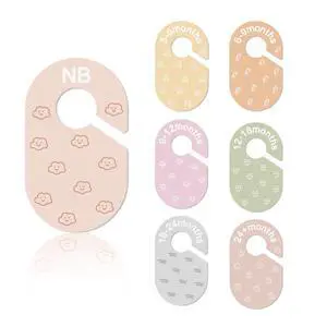 Baby Closet Dividers, Double-Sided Cute Design Baby Clothes Dividers for Closet, Baby Clothes Organizer for Sorting Clothing in 7 Sizes from Newborn to 12+ Months Baby Closet Dividers, Double-Sided Cute Design Baby Clothes Dividers for Closet, Baby Clothes Organizer for Sorting Clothing in 7 Sizes from Newborn to 12+ Months