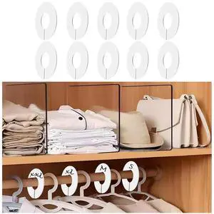10-Pack Closet Dividers for Hanging Clothes 10-Pack Closet Dividers for Hanging Clothes