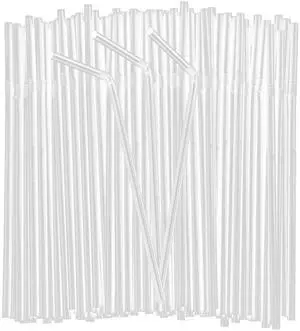 150PCS Disposable Plastic Drinking Straws - Flexible Straws Disposable Long Colorful PP Plastic Striped Assorted Colors for Home Use Milk Juice Drinks(CLEAR) 150PCS Disposable Plastic Drinking Straws - Flexible Straws Disposable Long Colorful PP Plastic Striped Assorted Colors for Home Use Milk Juice Drinks(CLEAR)