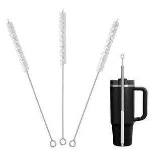 3 Pack Straw Cleaner BrushStraw Cleaner Brush Extra Long for 40, 30, 20 oz Stanley Mug Straw Cleaner with 304 Stainless Steel Straw Brush for Baby Bottles, Glass/Silicone Straws & Pipe Cleaners. 3 Pack Straw Cleaner BrushStraw Cleaner Brush Extra Long for 40, 30, 20 oz Stanley Mug Straw Cleaner with 304 Stainless Steel Straw Brush for Baby Bottles, Glass/Silicone Straws & Pipe Cleaners.