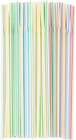 Everyday Flexible Drinking Straws, 50-Pack, Multicolored Everyday Flexible Drinking Straws, 50-Pack, Multicolored