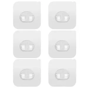 6 Pack Shower Caddy Adhesive Replacement, Strong Adhesive Hooks for Shower Shelf, Waterproof Adhesive Hooks, No Drilling, for Bathroom Shelves, Kitchen Racks and Soap Holder 6 Pack Shower Caddy Adhesive Replacement, Strong Adhesive Hooks for Shower Shelf, Waterproof Adhesive Hooks, No Drilling, for Bathroom Shelves, Kitchen Racks and Soap Holder