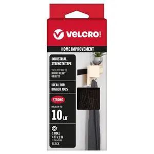 Industrial Strength | Indoor & Outdoor Use | Superior Holding Power on Smooth Surfaces | Size 4ft x 2in | Tape, Black - Pack of 1, (Model: 90593) Industrial Strength | Indoor & Outdoor Use | Superior Holding Power on Smooth Surfaces | Size 4ft x 2in | Tape, Black - Pack of 1, (Model: 90593)