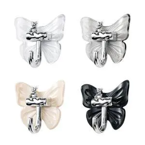 4 Pack Butterfly Wall Hooks, Cute Adhesive Hooks for Home Decor & Storage 4 Pack Butterfly Wall Hooks, Cute Adhesive Hooks for Home Decor & Storage