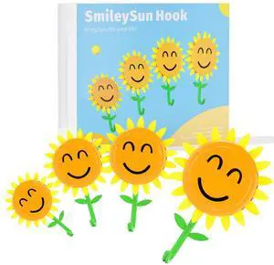 Sunflower Retractable Hooks, Strong Self-Adhesive Sticky Hooks, Traceless & Waterproof, Holds up to 8.8 lb, Sunflower Wall Decor for Kitchen, Bathroom, Bedroom, For Renters & Homeowners( 4-pack) Sunflower Retractable Hooks, Strong Self-Adhesive Sticky Hooks, Traceless & Waterproof, Holds up to 8.8 lb, Sunflower Wall Decor for Kitchen, Bathroom, Bedroom, For Renters & Homeowners( 4-pack)