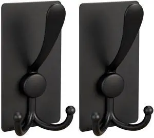 2 Pack Extra Large Adhesive Hooks, 13lb Stainless Steel Sticky Towel Hooks 2 Pack Extra Large Adhesive Hooks, 13lb Stainless Steel Sticky Towel Hooks