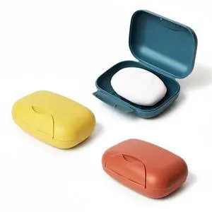 3 Pcs Travel Soap Case, Colorful Portable Soap Holder for Home, Bathroom, Hiking, Camping, Outdoor (Red, Yellow, Navy Blue) 3 Pcs Travel Soap Case, Colorful Portable Soap Holder for Home, Bathroom, Hiking, Camping, Outdoor (Red, Yellow, Navy Blue)