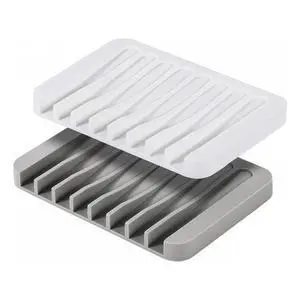2 PCS Soap Holder, Self Draining Soap Dishes, Premium Silicone Soap Holder, Bathroom, Kitchen, Sponges, Keep Soaps Bars Dry Clean, Extend Life Easy Clean Non - Slip Design 2 PCS Soap Holder, Self Draining Soap Dishes, Premium Silicone Soap Holder, Bathroom, Kitchen, Sponges, Keep Soaps Bars Dry Clean, Extend Life Easy Clean Non - Slip Design