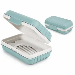Soap Box with Lid, Blue, Bathroom Soap Dish, Storage Container Soap Box with Lid, Blue, Bathroom Soap Dish, Storage Container