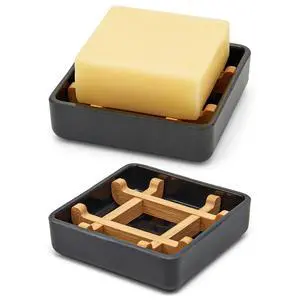 Bamboo Soap Dishes for Bar Soap Holders for Shower with Drainage for Bathroom Sink Bulk Small Wooden Soap Tray (Single Right Angle Black) Bamboo Soap Dishes for Bar Soap Holders for Shower with Drainage for Bathroom Sink Bulk Small Wooden Soap Tray (Single Right Angle Black)