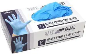 Nitrile Disposable Gloves, Powder Free, Food Grade Gloves, Latex Free, 100 Pc, Medium Nitrile Disposable Gloves, Powder Free, Food Grade Gloves, Latex Free, 100 Pc, Medium