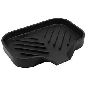 4.76 x 3.15 InchRubber Soap Dish, Black 4.76 x 3.15 InchRubber Soap Dish, Black