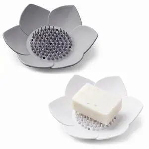 2 Pack Silicone Soap Holder with Self Draining, Lotus Shower Steamer Trays Soap Dish for Shower Sink Bathtub - Non-Slip Bar Soap Saver Extend Soap Life 2 Pack Silicone Soap Holder with Self Draining, Lotus Shower Steamer Trays Soap Dish for Shower Sink Bathtub - Non-Slip Bar Soap Saver Extend Soap Life