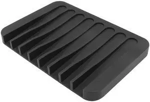 Black Self Draining Soap Holder Premium Silicone Soap Dish Black Self Draining Soap Holder Premium Silicone Soap Dish