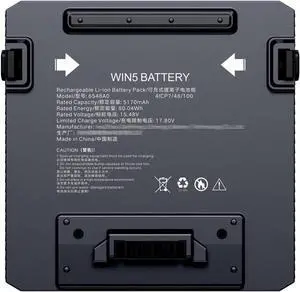 GPD Official Win 5 External Battery Replacement 80.04Wh / 5170mAh Modular Power Pack High-Voltage 15.48V Li-ion Battery Win 5 Handheld Gaming PC (Model: 5.054BAG) GPD Official Win 5 External Battery Replacement 80.04Wh / 5170mAh Modular Power Pack High-Voltage 15.48V Li-ion Battery Win 5 Handheld Gaming PC (Model: 5.054BAG)