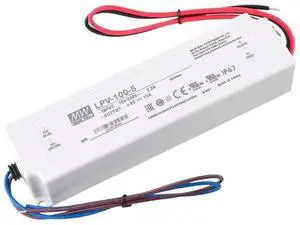 MEAN WELL LPV-100-5 LED Driver Enclosed Switching Power Supply, 5 Volts 12 Amps 60 Watts MEAN WELL LPV-100-5 LED Driver Enclosed Switching Power Supply, 5 Volts 12 Amps 60 Watts