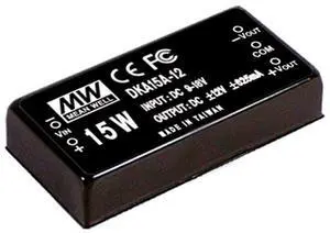 MEAN WELL DKA15B-05 -/+5V -/+150~-/+1500mA 15W DC-DC Regulated Dual Output Converter DC/DC Converter MEAN WELL DKA15B-05 -/+5V -/+150~-/+1500mA 15W DC-DC Regulated Dual Output Converter DC/DC Converter