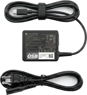 Dynabook 65W USB-C Laptop Charger - Original Type-C AC Adapter, Fast Charging Power Supply for Dynabook, USB-C Laptops, PD Compatible, Replacement Charger with Cable Dynabook 65W USB-C Laptop Charger - Original Type-C AC Adapter, Fast Charging Power Supply for Dynabook, USB-C Laptops, PD Compatible, Replacement Charger with Cable