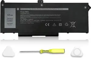 RJ40G Laptop Battery for Dell Latitude 155520 Latitude 14 5420 Precision 153560 Series Compatible with M033W 01K2CF 075X16 WY9DX P137G P137G001 P104F P104F001 0WK3F1 0M3KCN 15.2V 63WH 3941mAH RJ40G Laptop Battery for Dell Latitude 155520 Latitude 14 5420 Precision 153560 Series Compatible with M033W 01K2CF 075X16 WY9DX P137G P137G001 P104F P104F001 0WK3F1 0M3KCN 15.2V 63WH 3941mAH