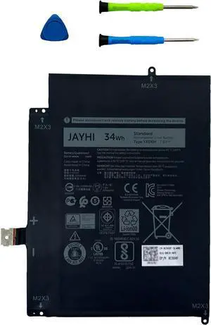 JAYHI YX0XH 34Wh Laptop Battery N21969-005 N2095-AC1 HSTNN-0B3E TPN-DB1N | Compatible with Dell Latitude 7285 2-in-1 Series YXOXH WYCVV C668F 0C668F OWYCVV 0WYCVV 7.6V 15-FC 15-FD Series 7.6V JAYHI YX0XH 34Wh Laptop Battery N21969-005 N2095-AC1 HSTNN-0B3E TPN-DB1N | Compatible with Dell Latitude 7285 2-in-1 Series YXOXH WYCVV C668F 0C668F OWYCVV 0WYCVV 7.6V 15-FC 15-FD Series 7.6V