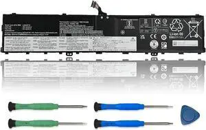 L20M4P75 Laptop Battery Replacement for Lenovo ThinkPad P1 Gen 4 20Y3 20Y4 P1 Gen 5 ThinkPad X1 Extreme 4th Gen 20Y5 X1 Extreme Gen 5 SB11B79215 5B11B79217 Series 15.52V 90.1Wh 5805mAh L20M4P75 Laptop Battery Replacement for Lenovo ThinkPad P1 Gen 4 20Y3 20Y4 P1 Gen 5 ThinkPad X1 Extreme 4th Gen 20Y5 X1 Extreme Gen 5 SB11B79215 5B11B79217 Series 15.52V 90.1Wh 5805mAh