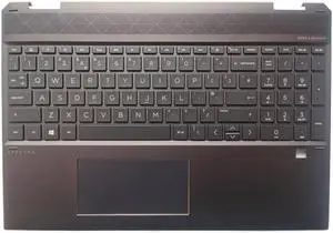 OEM HP Spectre X360 15-DF TPN-Q213 UK/US Laptop Keyboard with Brown Palmrest and Backlight Accessories(UK) OEM HP Spectre X360 15-DF TPN-Q213 UK/US Laptop Keyboard with Brown Palmrest and Backlight Accessories(UK)