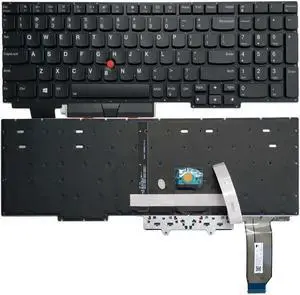 Laptop Replacement Keyboard Compatible for Lenovo Thinkpad E15 Gen1 5M10V16884 5M10V16998 US Layout (Backlit) Laptop Replacement Keyboard Compatible for Lenovo Thinkpad E15 Gen1 5M10V16884 5M10V16998 US Layout (Backlit)