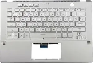 BestParts White Palmrest Top Cover & Backlit Keyboard Compatible with ASUS ROG Zephyrus G14 GA401I GA401Q 14" Laptop, P/N 90NR03F2-R31US2 BestParts White Palmrest Top Cover & Backlit Keyboard Compatible with ASUS ROG Zephyrus G14 GA401I GA401Q 14" Laptop, P/N 90NR03F2-R31US2