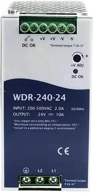 Guideway Switching Power Supply 240W WDR-240-24 WDR-240-48(WDR-240-24V) Guideway Switching Power Supply 240W WDR-240-24 WDR-240-48(WDR-240-24V)