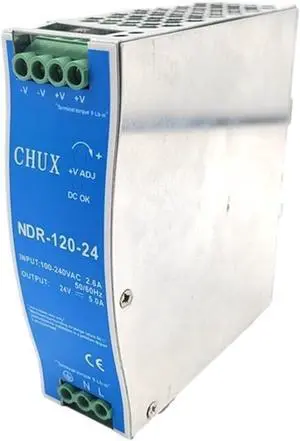 120W 24V Industrial Switching Power Supply Ultra-Slim Step Shape DIN Rail Type NDR-120W-24V 100V-220V SMPS 120W 24V Industrial Switching Power Supply Ultra-Slim Step Shape DIN Rail Type NDR-120W-24V 100V-220V SMPS
