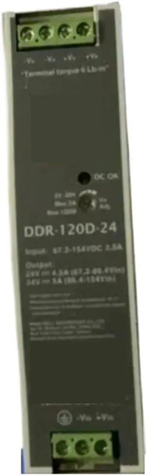 DC-DC Converter DDR-120D-24 Switching Power Supply 120W DIN Rail Type DC-DC Converter DDR-120D-24 Switching Power Supply 120W DIN Rail Type