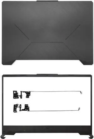Black LCD Back Cover Top Rear Lid Case & Front Bezel Trim & Screen Hinge Set Compatible with ASUS TUF A15 FA506 FA506Q FA506QM FA506NC FA506NF FA506I FA506IH FA506IU FA506IV15.6inch Laptop Series Black LCD Back Cover Top Rear Lid Case & Front Bezel Trim & Screen Hinge Set Compatible with ASUS TUF A15 FA506 FA506Q FA506QM FA506NC FA506NF FA506I FA506IH FA506IU FA506IV15.6inch Laptop Series