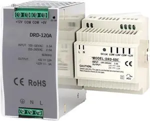 30W 60W 100W 120W Dual Group Output Switching Power Supply 5v 12v 24v Din Rail Type AC DC LED Power Supplies(5V 24V,60W) 30W 60W 100W 120W Dual Group Output Switching Power Supply 5v 12v 24v Din Rail Type AC DC LED Power Supplies(5V 24V,60W)