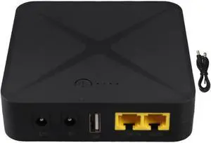 Uninterruptible Power Supply with 8800mAh Battery Backup, Mini UPS, 5V 9V 12V DC and 48V POE Port, USB Output for Network Routers Modems and Security Cameras Uninterruptible Power Supply with 8800mAh Battery Backup, Mini UPS, 5V 9V 12V DC and 48V POE Port, USB Output for Network Routers Modems and Security Cameras